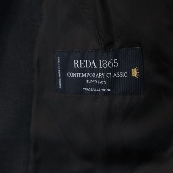 Suitsupply Havana Jetted Slim Men's Size 44 Black 100% Reda 130's Wool Blazer - Picture 8 of 15